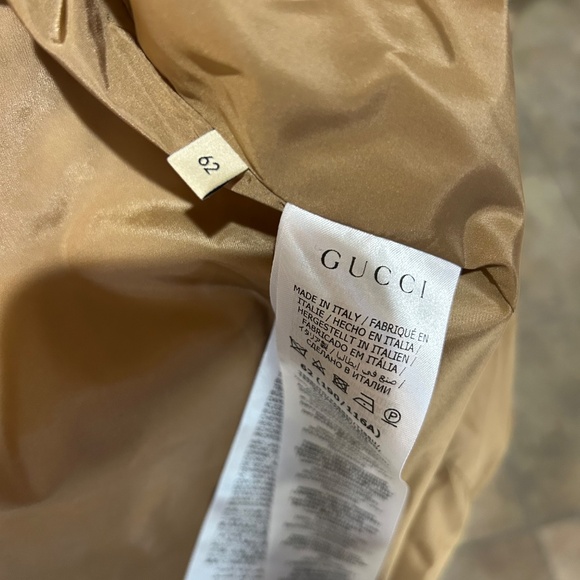 Men’s Gucci, GG supreme canvas down vest in beige and navy size 62… 4XL - Picture 9 of 14